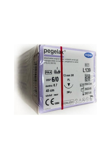 Doğsan Pegalak 6/0 13 MM Keskin Emilebilir Cerrahi İplik