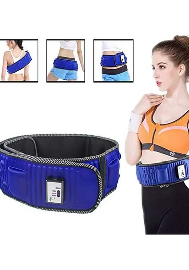 5 Motorlu Titreşimli Masaj Aleti Göbek Kemeri Selülit Cihazı Eritme Zayıflama Siyah
