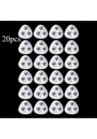 Willowhaven Siyah 360 Derece Dönen Tekerlekli 20 Adet Ağır Hizmet Ofis Sandalye Kastoru