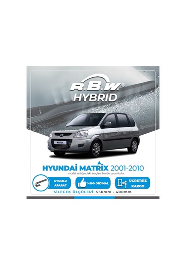 Hyundai Matrix Ön Silecek Takımı (2001-2010) RBW Hibrit