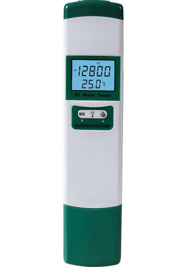 Reedark Bt-98603 Yeşil Su Kalitesi Test Cihazı, 5 Fonksiyonlu Ec/tds/salt/s.g/sıcaklık , Lcd Arka Işıklı, Yüksek Hassasiyet, Pil Dahil Değil