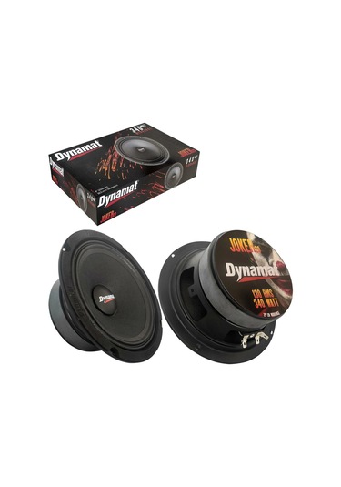 Garaj Dünyası Dynamat Joker-20 Oto Midrange 20cm 340 Watt Maksimum 130w Rms 1 Takım/2 Adet