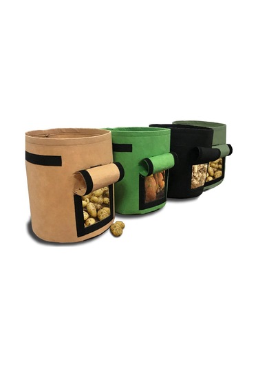 Suofeng Amazon İçin Katlanabilir Sebze Yetiştirme Çantası - Patates, Domates Ve Çilek İçin Hava Geçirgen, Taşınabilir