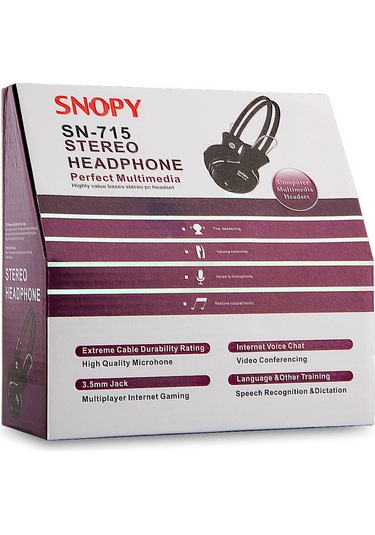 Snopy SN-715 Mikrofonlu Kulak Üstü Kulaklık