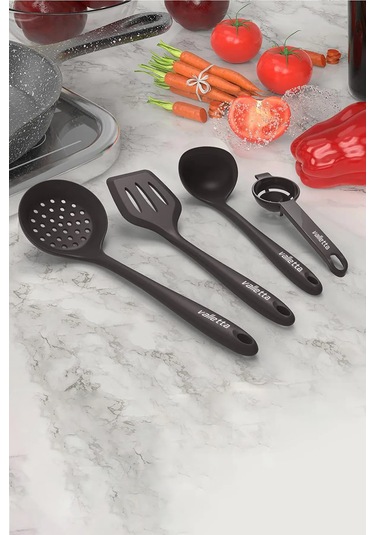 Trigona Isıya Dayanıklı Yanmaz Yapışmaz Spatula Seti 15 Parça