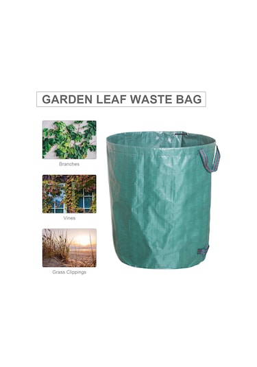 Qingmipy "60l Dayanıklı Bahçe Çöp Torbası - Su Geçirmez Ve Yırtılmaz, Katlanabilir Büyük Kapasiteli"