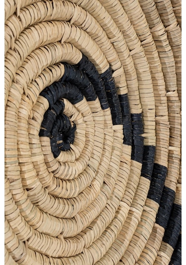 Meander Bambu Afrikan El Yapımı Fibonacci Duvar Tabağı 60cm 8912