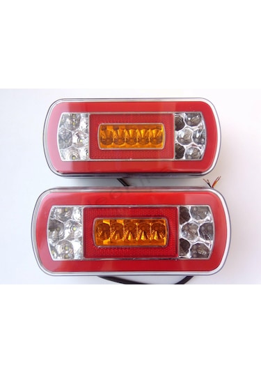 Neon Led Arka Stop Lambası Takımı Sağ Sol 12 Volt Üniversal