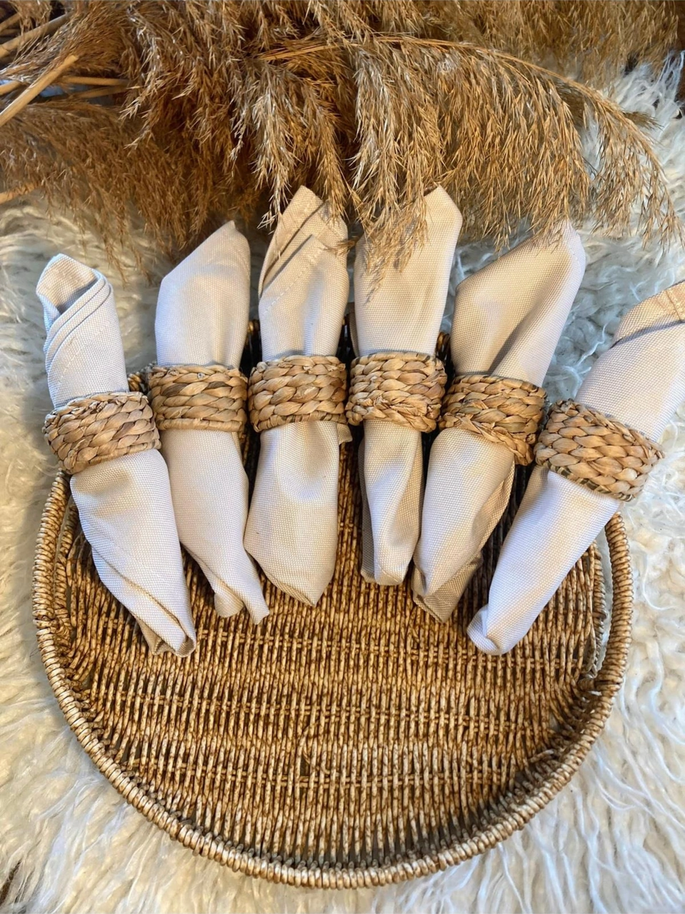 6lı Hasır Peçete Yüzüğü / Halkası Diğer