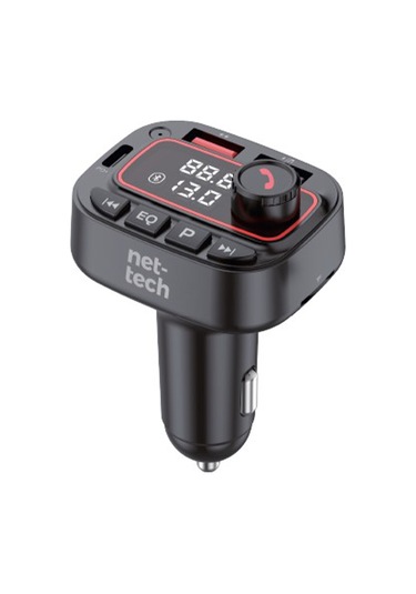 Nettech Nt-cch01 30w Bluetooth Fm Transmitter Araç Şarj Aleti Siyah