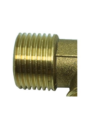 Suntek 1 Adet Çift Erkek Dişli Dirsek Pirinç Dn15xdn15