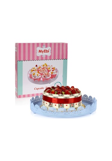 Metal Cupcake Standı Mavi Kek Standı N11.16086