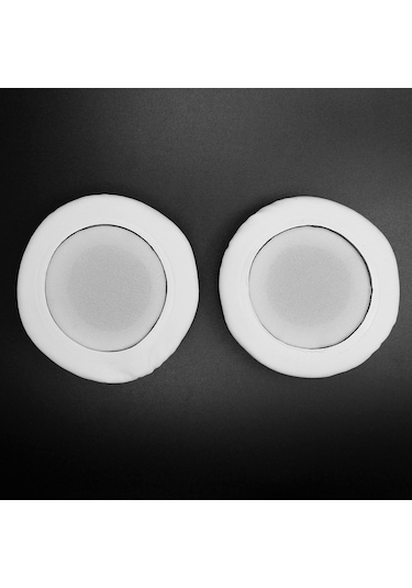 Konesam Akg K24p/k26p Ve Sennheiser Px100/px80 Uyumlu Beyaz 55mm Kulaklık Küllüğü Değiştirme Seti - Ses Kalitesi Artırıcı, Yumuşak Pu Deri Ve Hafıza Köpüğü Beyaz