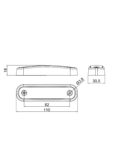 Frıstom Ft-045 C Sıde Marker Pozisyon Lambası Kırmızı