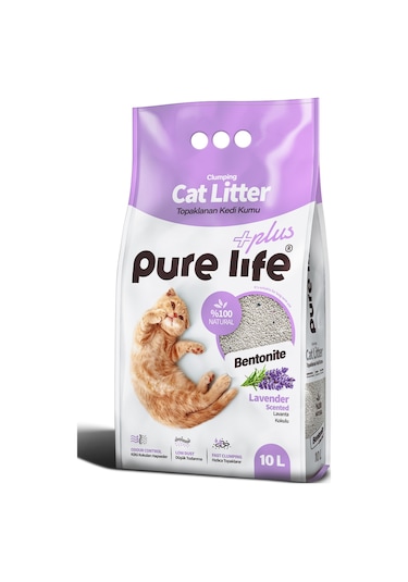 Purelife Plus Lavantalı Kedi Kumu 10 Lt