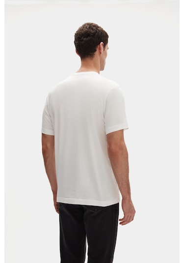 D's Damat Ds Damat Relaxed Fit Beyaz %100 Pamuk T-shirt 6hc14ort02005 Beyaz