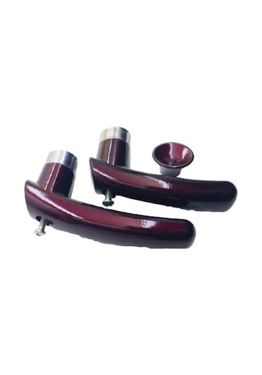 Çaydanlık Sapı Takımı Kulp Tutamak Seti Patlıcan Moru Yanmaz Şeffaf