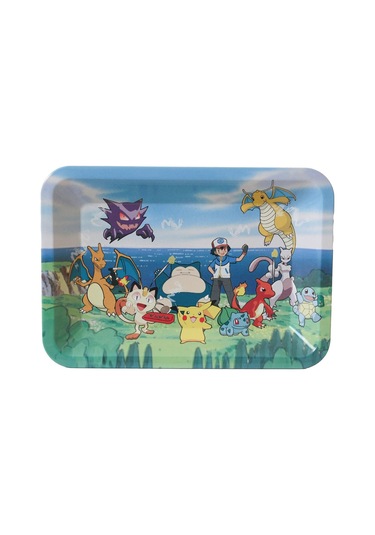 Küçük Metal Tepsi Pokemon Mavi