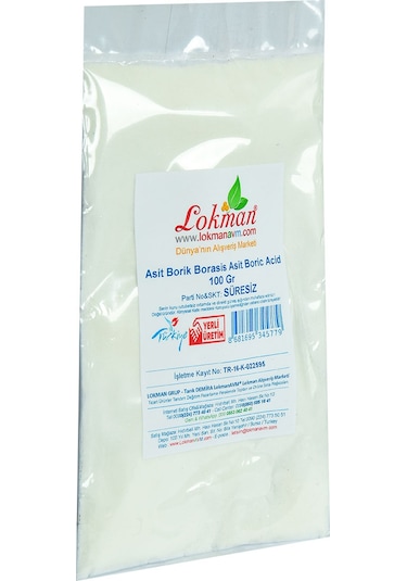 Lokman Avm Asit Borik Borasis Asit Boric Acid 100 G
