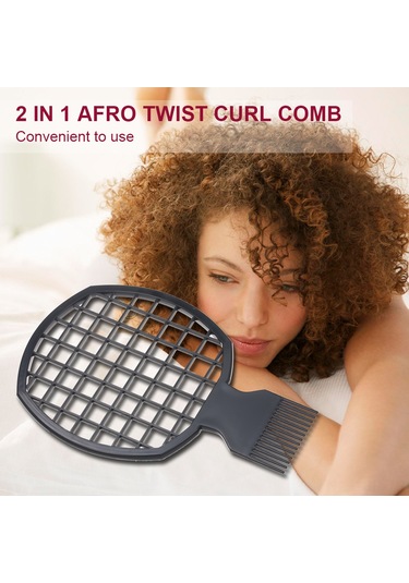 Singree 3'lü 2'li 1 Afro Ve Saksı Saç Taraması Seti - Kolay Kullanım, Pratik Temizleme - Siyah, Mavi, Kırmızı