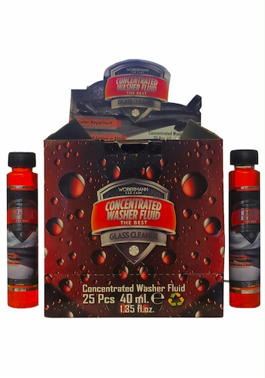 Wöbermann Oto Konsantre Cam Suyu Temizleme Sabunu (Özel Kutusunda) 25 x 40 ML