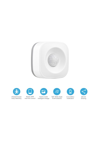 Suofeng Akıllı Ev Güvenliği İçin Wifi İnsan Hareket Sensörü, 120 Derece Algılama, Uygulama Kontrollü Gerçek Zamanlı İzleme