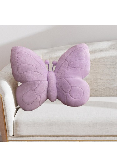 Suntek Kelebek Şeklinde Yastık Hediyesi Rahat Sevimli Yatak Mor
