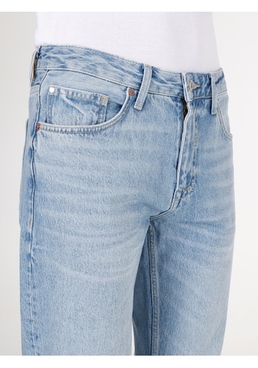 Colins 045 David Normal Kesim Normal Bel Düz Paça Mavi Erkek Pantolon Cl1072784 Cl1072784 Q1.v1 Dn06191 Denim