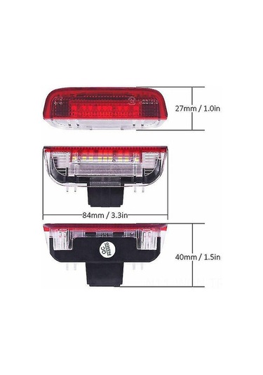 Neevoyu 4 Adet Golf 5/6/7, Jetta Mk5/mk6, Passat B6/b7/cc İçin Led Kapı Hoşgeldin Işığı - 3w Beyaz Işık, 50.000 Saat Ömür, Direk Montaj