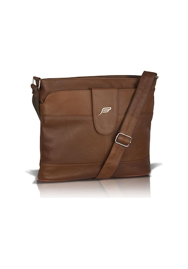 Bavyera Crossbody Hakiki Deri Çapraz Postacı Çanta 29x25 cm