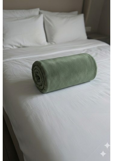 Peluş Tek Kişilik Battaniye Welsoft Battaniye Tv Battaniyesi Polar Battaniye Süper Yumuşak Haki