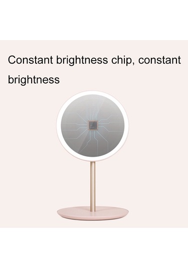 Sones Hm-02 12 Led Taşınabilir Şarjlı Manyetik Katlanır Seyahat Hafif Makyaj Aynası Kayısı