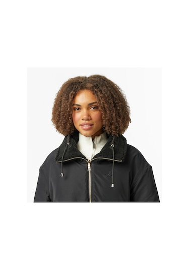Nautica Kadın Siyah Regular Fit Çift Taraflı Mont Düz 57j010t Siyah