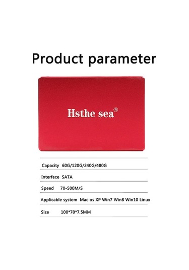 Hsthe Sea Ssd 2.5 İnç Metal Katı Hal Sürücüsü Okuma Ve Yazma Sessiz Çalışma Darbe Ve Düşme Direnci Uyumluluk Mavi 120 Gb