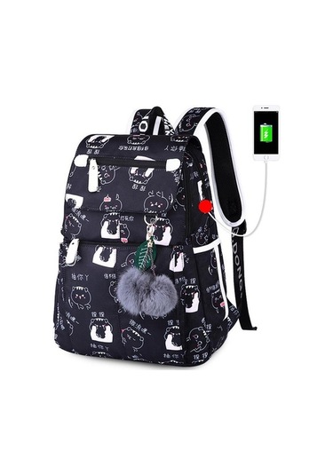 Createtech Usb Kelebek Peluş Çanta - Kızlar İçin Moda Dekorasyon Çok Renkli