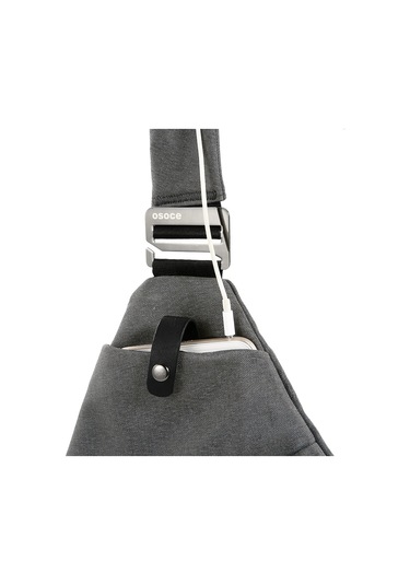 Osoce-sling Sırt Çantası Göğüs Çantası Hafif Açık Spor Seyahat Y5544gy Gri