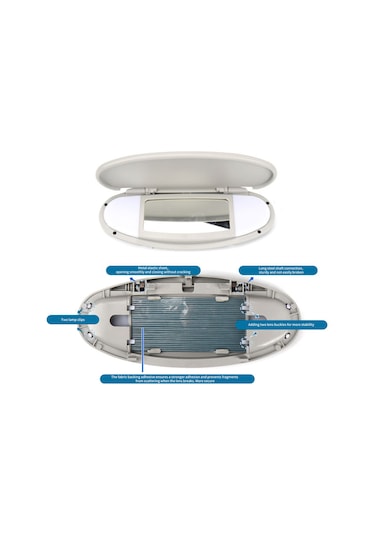 Geeksen Mini R50 R56 İçin Siyah Abs Güneşlik Aynası Kapağı - Pratik Ve Şık Siyah