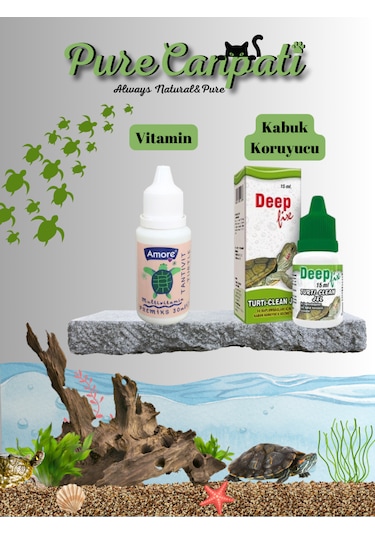 Purecanpati Kaplumbağa Bakım Seti Amore Vitamin,kabuk Koruyucu