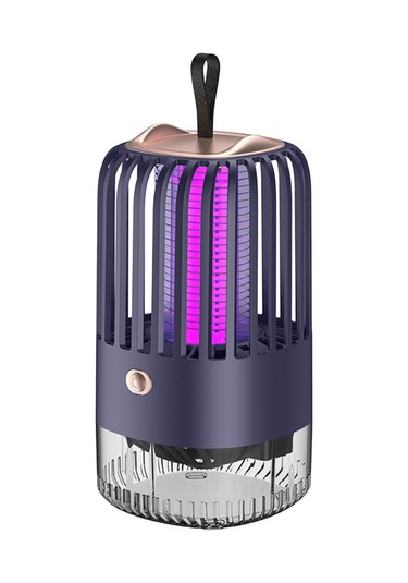 Vkemall Ev İçin Pilli Mosquito Killer: 360 Işık Ve Turbo Emme İle Çok Yönlü Avlama, Yüksek Gerilimle Öldürme, Görünür Depolama Kutusu - Mavi