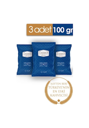 Tahmis Kahvesi Damla Sakızlı Türk Kahvesi  3 x 100 G
