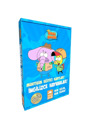 Kral Şakir Muhtişim Eğitici Kartlar - İngilizce Hayvanlar - Kole