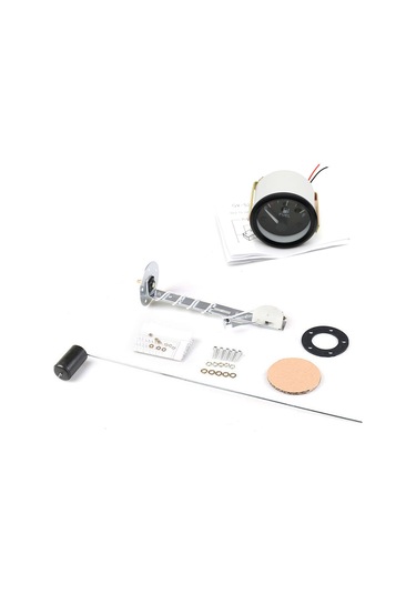 Yifomall 52mm Led Aydınlatmalı 12v Yakıt Seviye Göstergesi - Siyah Çerçeveli Plastik Gösterge