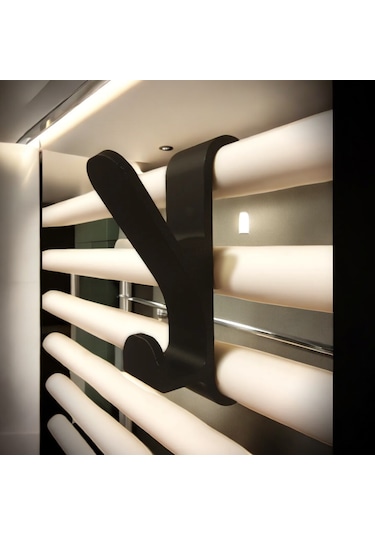 Havlupan Askısı 3 Adet Bornoz Ve Havlu Askılık Siyah