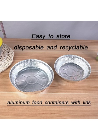 Reedark 50'li Paket Yüksek Kaliteli Alüminyum Fırın Tepsisi - Pişirme, Saklama Ve Servis İçin Gümüş