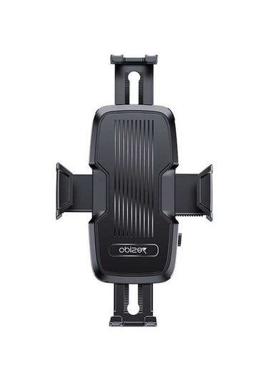 Pazly Yesido C127 Çift Taraflı Bisiklet Saplı Telefon Tutucu Siyah, Uyumluluk 5.4-10x12.8-18cm, 360 Derece Dönüş, Abs+silikon Siyah