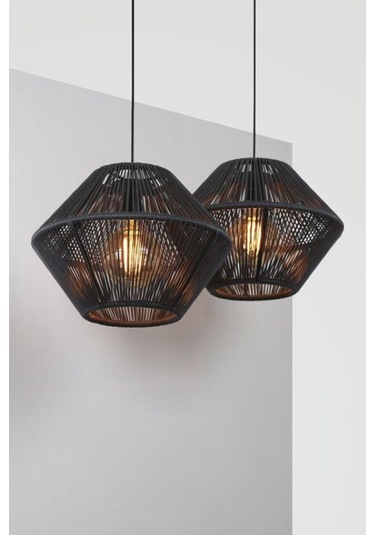 Dekoratif Aydınlatma Sarkıt Büyük Ufo Avize Siyah Siyah