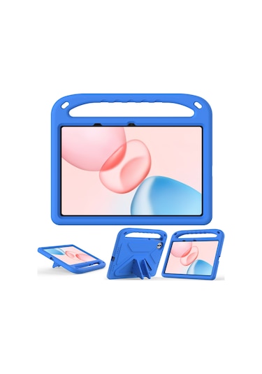 Honor Pad 10 Kılıf El Tutacağı Destekli Tablet Eva Kılıfı - Mavi Tablet Kılıfı