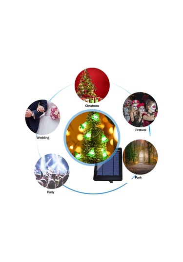 Shineyee 3 Metre 30 Led Noel Aydınlatması, Sürekli Ve Parıltı Modu, Pil Beslemeli 3xaa Pil Dahil Değil , Noel Dekorasyon Işıklı Zincir