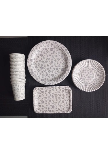 Tverskie Tarelki Kağıt Bardak Seti 20 Adet. 379804511 Beyaz