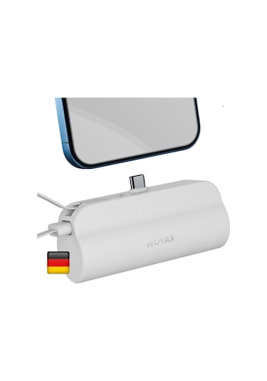 Woyax By Deji 5000 mAh Type-c Soketli Dahili Kablolu Mini Powerbank